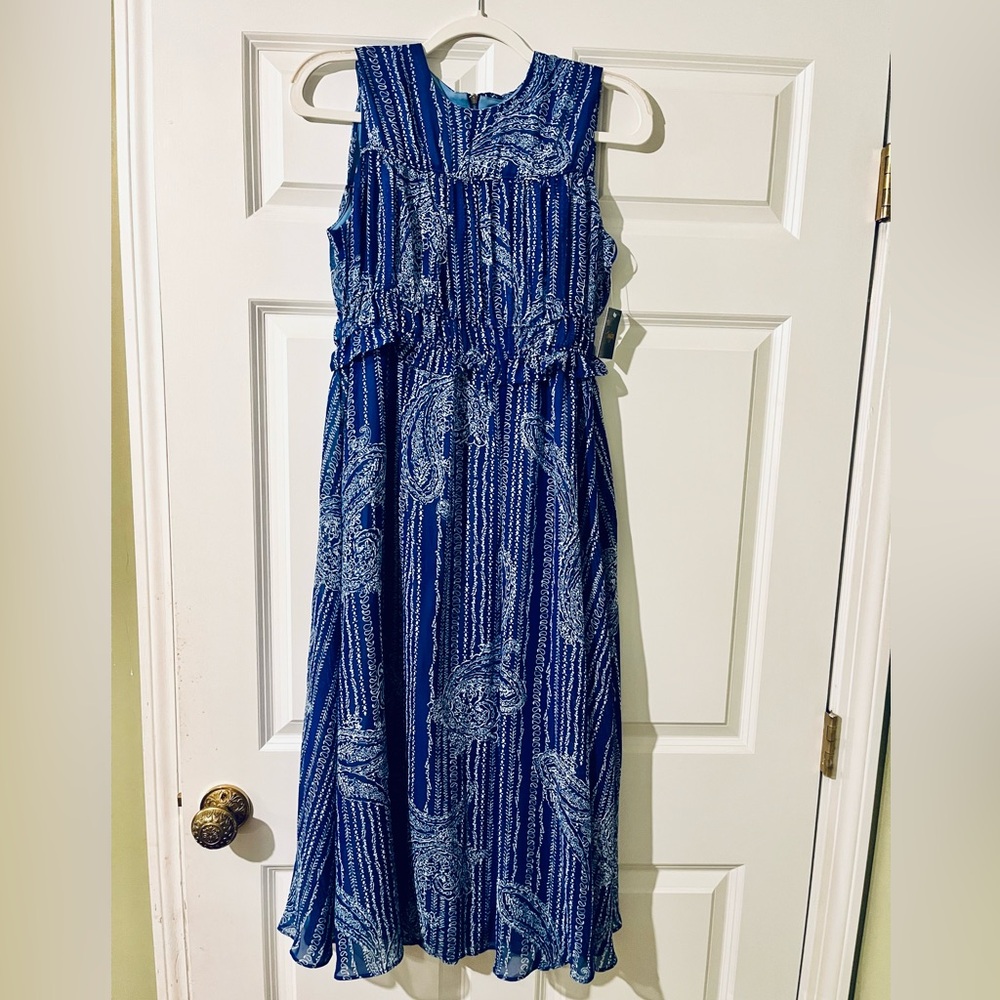 Blue Paisley Maxi Dress